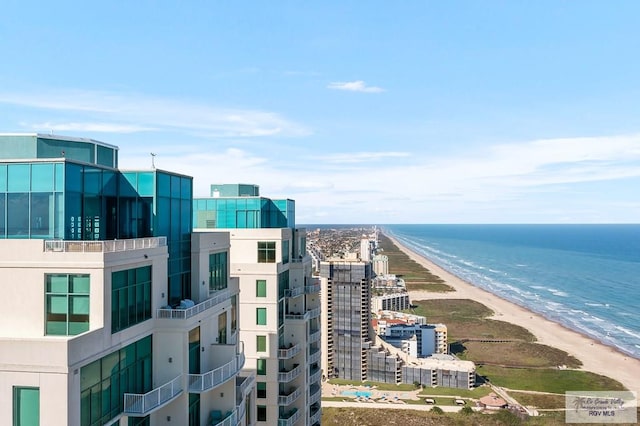 city view with a water view and a view of the beach