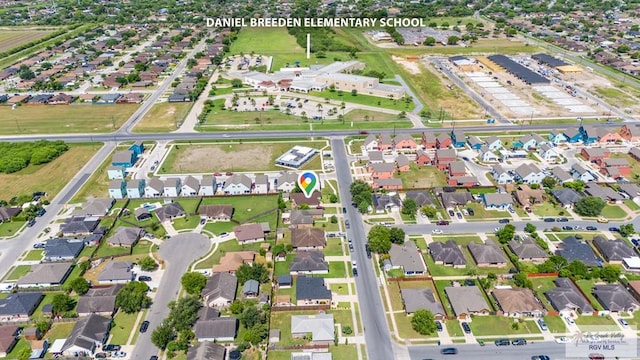 birds eye view of property featuring a residential view