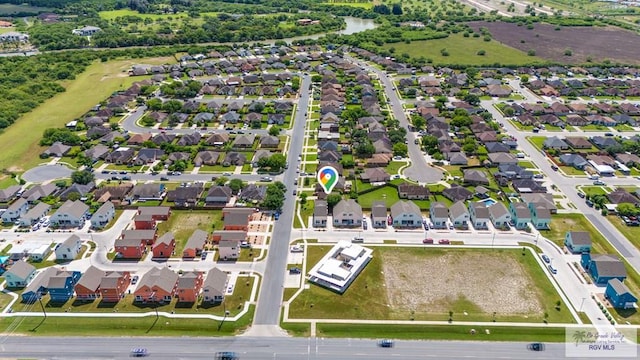 drone / aerial view featuring a residential view