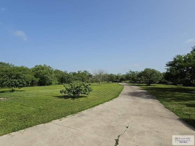 view of road