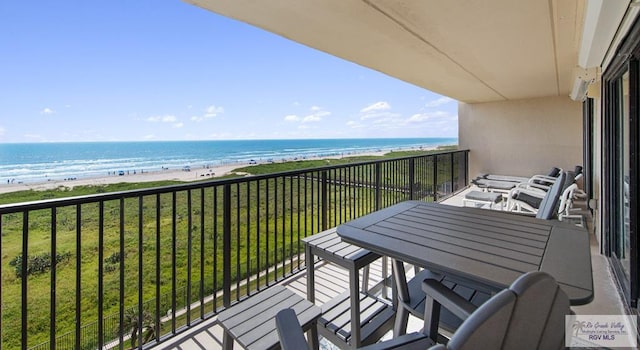 3000 Gulf Blvd, South Padre Island, TX 78597 - balcony featuring view of water and beach