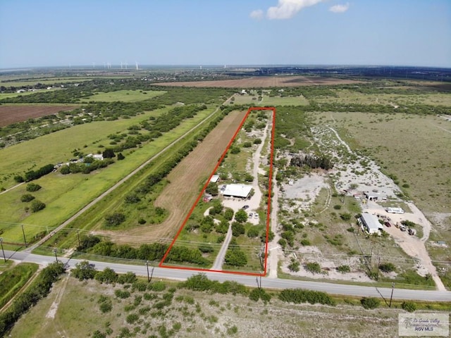 29647 Adams Rd, San Benito, TX 78586 - view of rural area with property parcel outlined