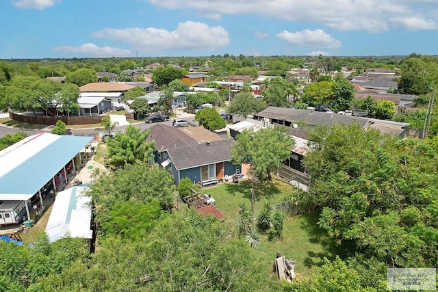 bird's eye view with a residential view