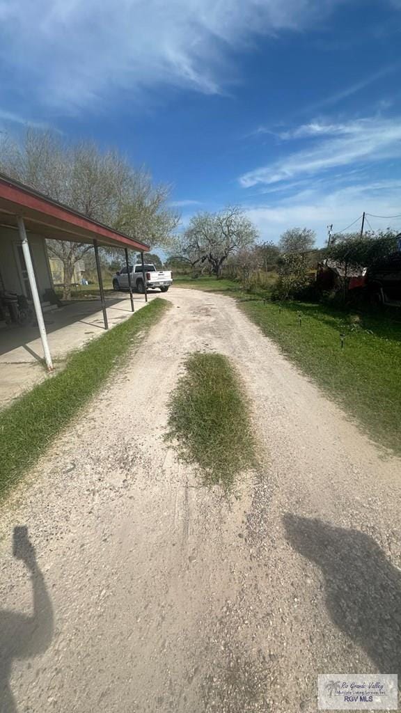 view of street with driveway