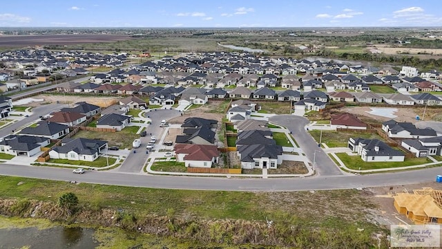 bird's eye view with a residential view