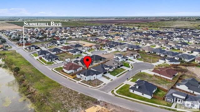 bird's eye view featuring a residential view