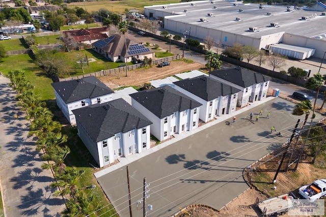 bird's eye view with a residential view