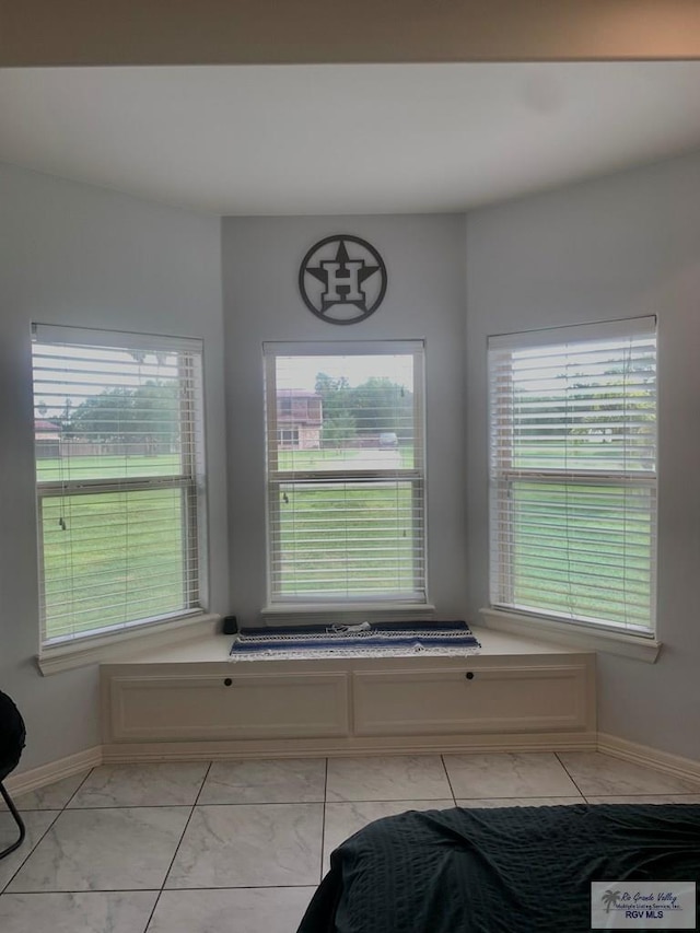 interior space with plenty of natural light