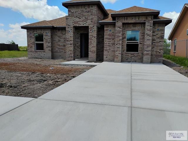 view of front of home