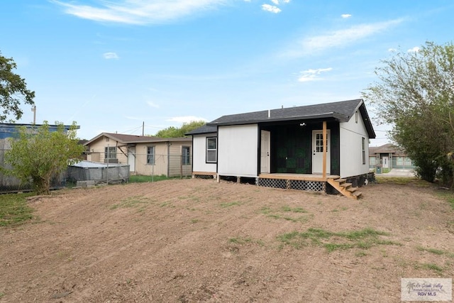 view of back of property