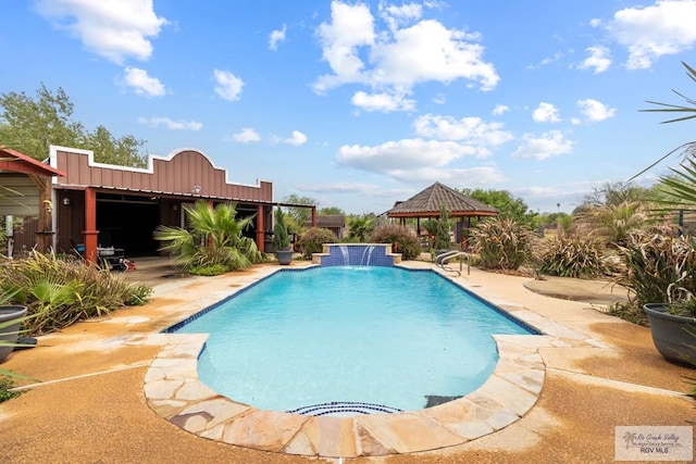 2107 S Victoria Rd, Donna, TX 78537 - pool featuring a gazebo and a patio