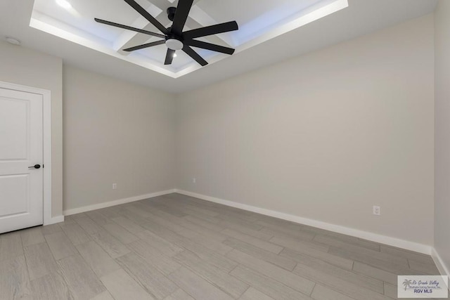 unfurnished room featuring light hardwood / wood-style floors