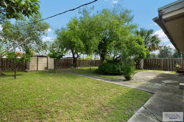 view of yard with a patio