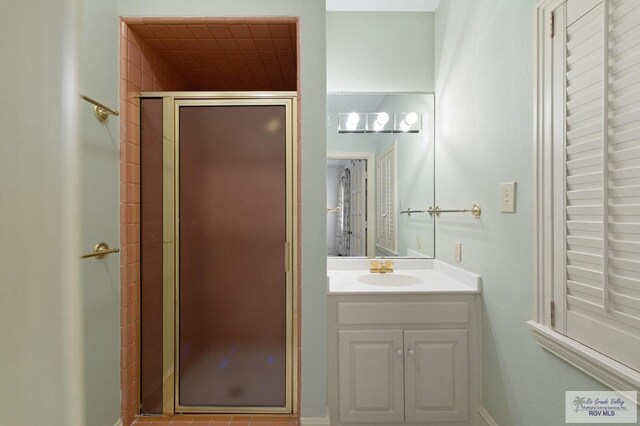 1700 Tesoro Ave, Rancho Viejo, TX 78575 - bathroom with vanity and a shower stall