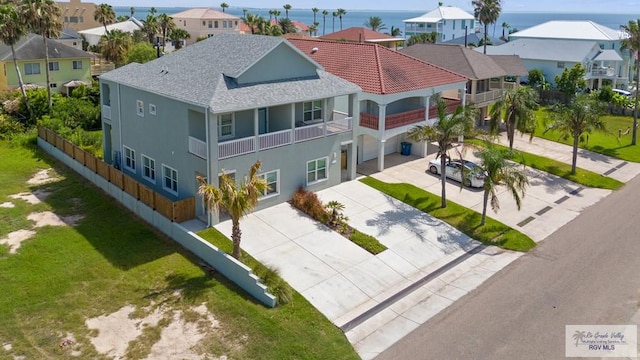 213B W Cora Lee Dr Unit B, South Padre Island, TX 78597 - aerial perspective of suburban area with a large body of water