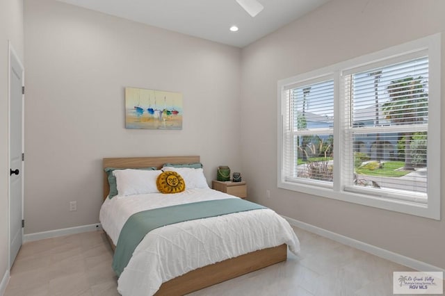 213B W Cora Lee Dr Unit B, South Padre Island, TX 78597 - bedroom featuring baseboards and recessed lighting