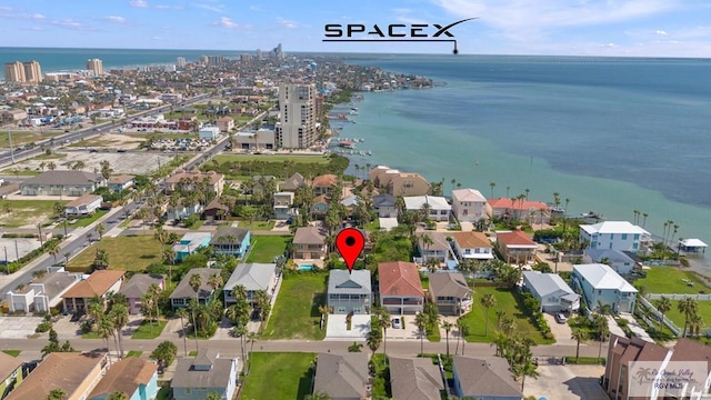 213B W Cora Lee Dr Unit B, South Padre Island, TX 78597 - view of property location with a large body of water and nearby suburban area