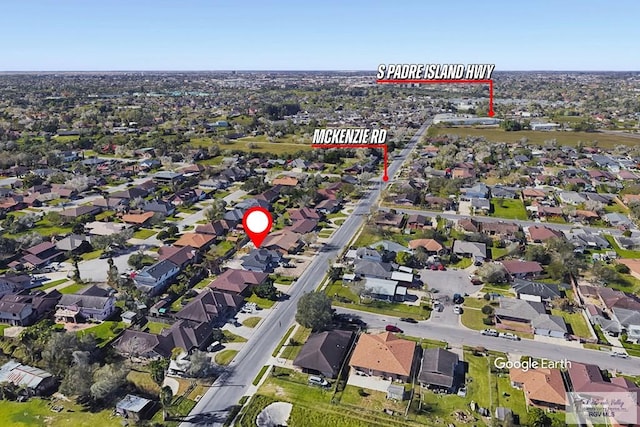 4438 Mckenzie Rd, Brownsville, TX 78521 - aerial view of property and surrounding area featuring nearby suburban area