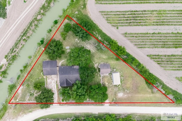 19863 Tilden Rd, San Benito, TX 78586 - view of rural area featuring large plots for crops and property boundaries highlighted