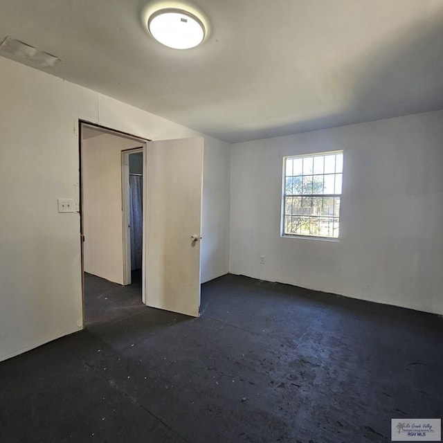 spare room with visible vents