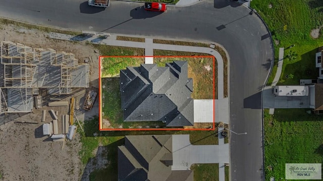 7332 San Andres St, Brownsville, TX 78520 - aerial view of property's location with property parcel outlined