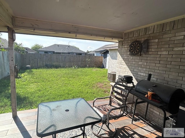 view of patio / terrace featuring area for grilling