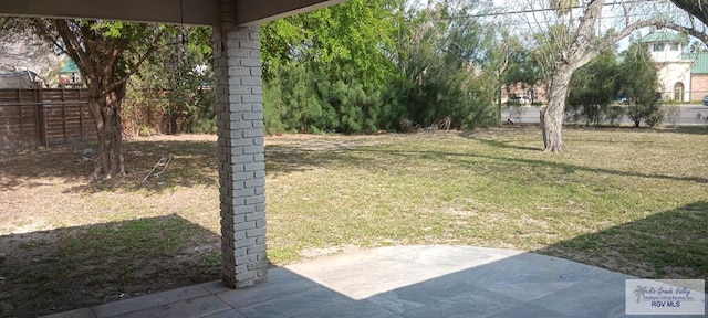 view of yard featuring a patio