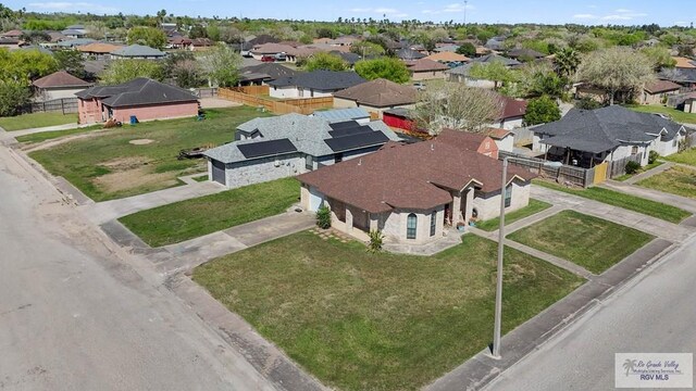 birds eye view of property featuring a residential view