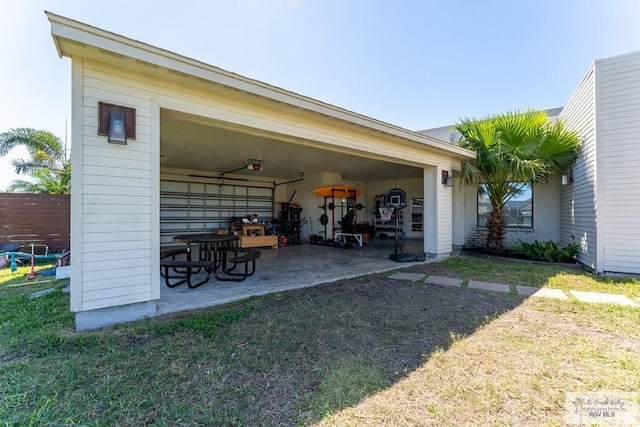 exterior space with fence