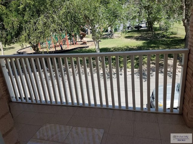 view of balcony