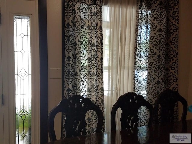 view of dining room