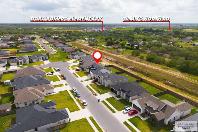 9484 S Queen Palm, Los Fresnos, TX 78566 - aerial view of residential area