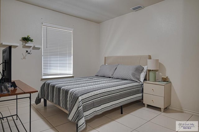 view of tiled bedroom