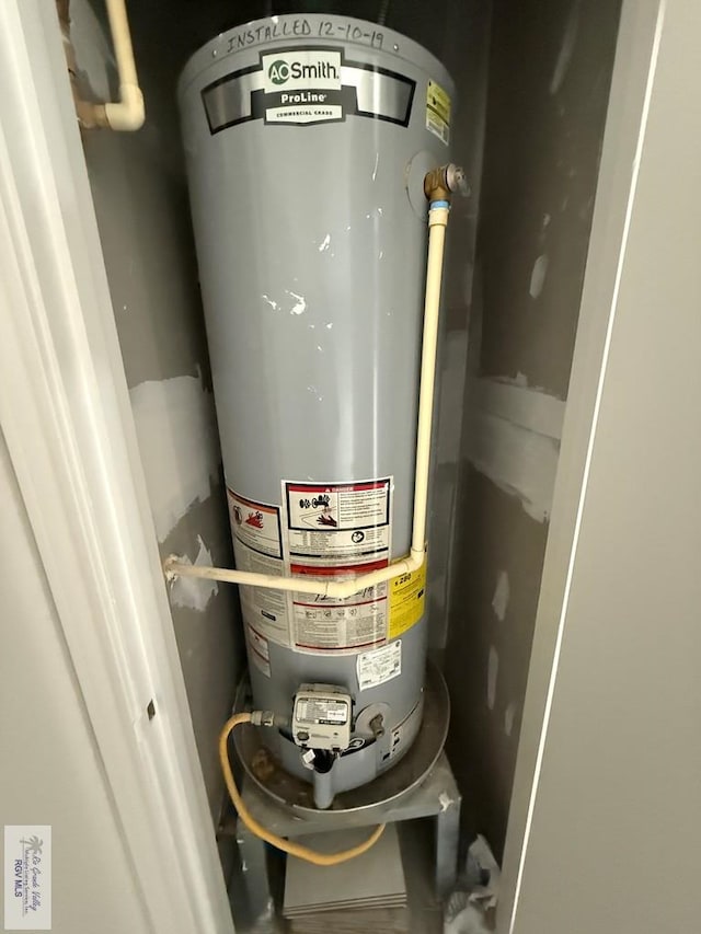 utilities featuring water heater