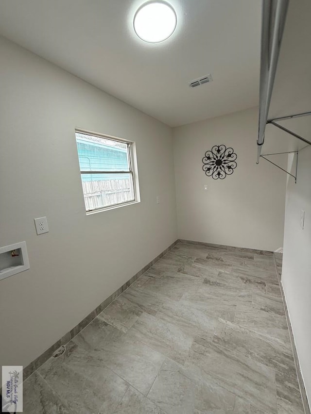 laundry room featuring hookup for a washing machine