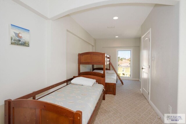 6401 Fountain Way S, Padre Island, TX 78597 - bedroom featuring baseboards and recessed lighting