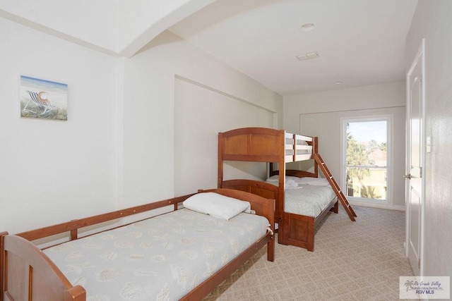 6401 Fountain Way S, Padre Island, TX 78597 - bedroom with light carpet and baseboards