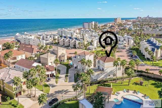6401 Fountain Way S, Padre Island, TX 78597 - aerial view of a large body of water
