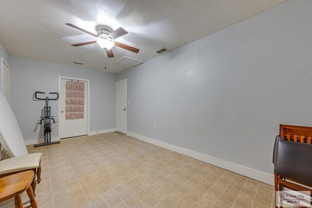 24 Ivy Ln, Brownsville, TX 78521 - unfurnished room featuring a ceiling fan and light flooring