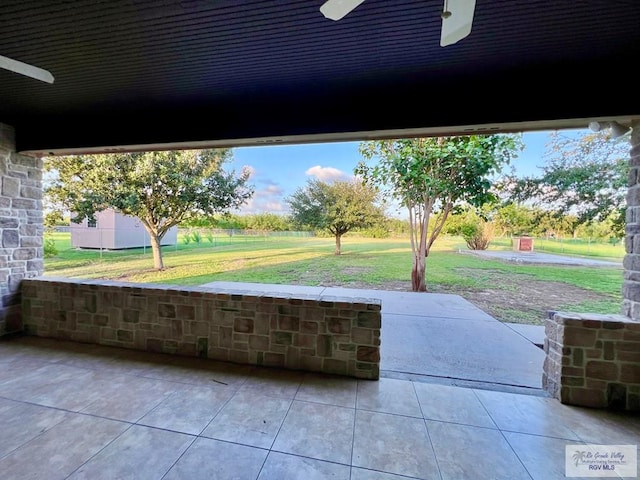 27281 Palm Blvd, Harlingen, TX 78552 - view of patio with a ceiling fan