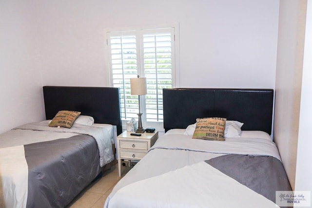 view of tiled bedroom