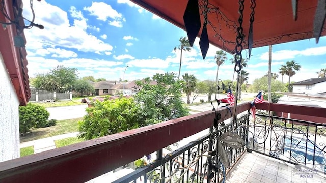 view of balcony