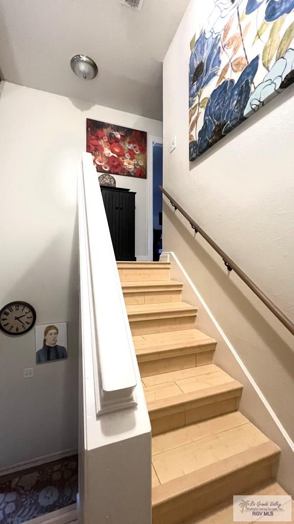 view of stairs