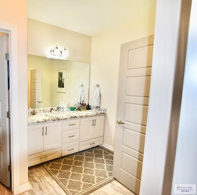 bathroom with vanity