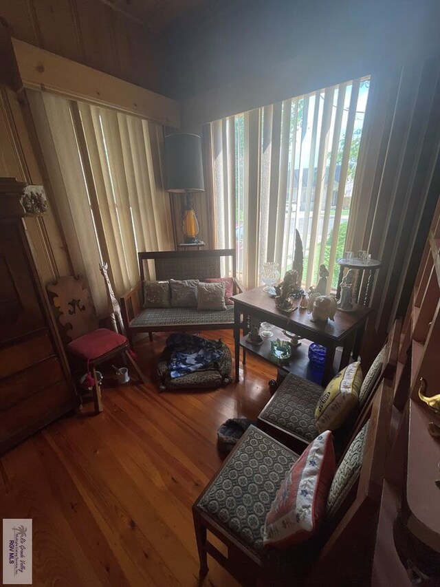 121 E Washington St, Brownsville, TX 78520 - living area with wood finished floors