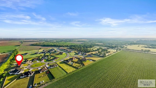 drone / aerial view featuring a rural view