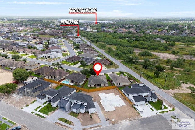 6705 Stone Oak Dr, Brownsville, TX 78526 - aerial view of residential area