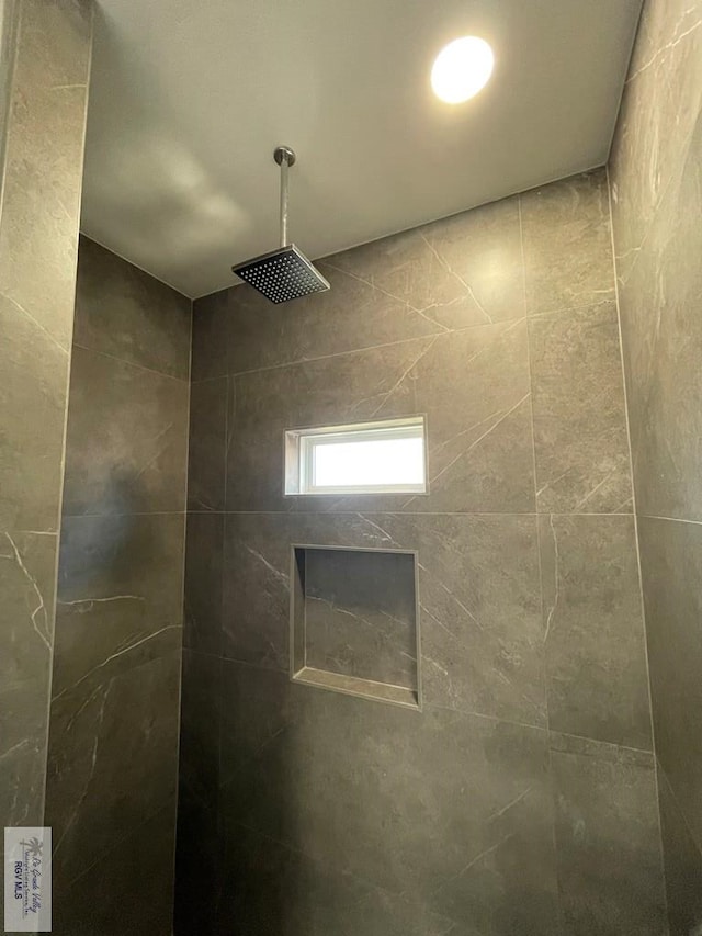 room details featuring tiled shower