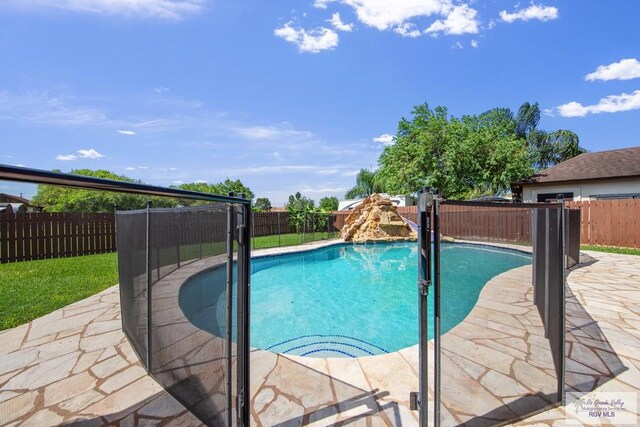 view of pool with a patio