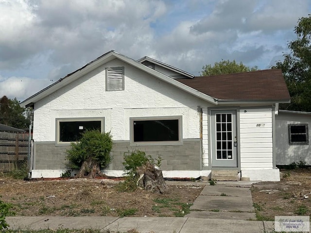 view of rear view of property